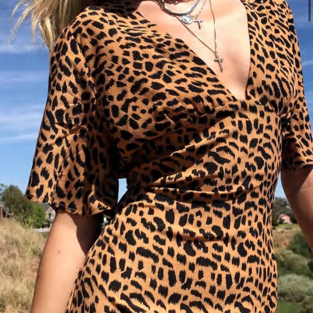 NastyGal Cheetah Print Dress